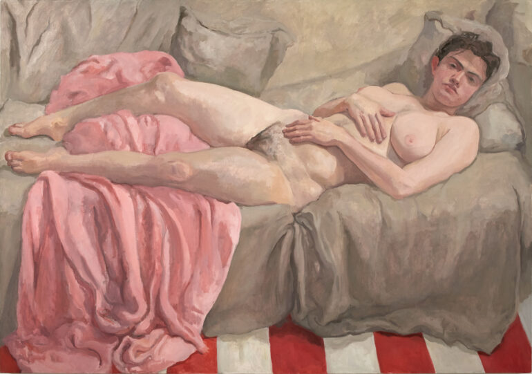 “Alex and Pink” 42” x 60” ©️Alix Bailey 2022