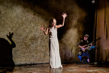 Dancer Chizuko Kotani and 5-string fretless bass player Hajime Totani at UrBANGUILD FOuR DANCERS vol.281, 4/16/24