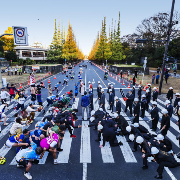「 Silent Rugger Men, Jingu Gaien 2023 」by Masahiro Usami