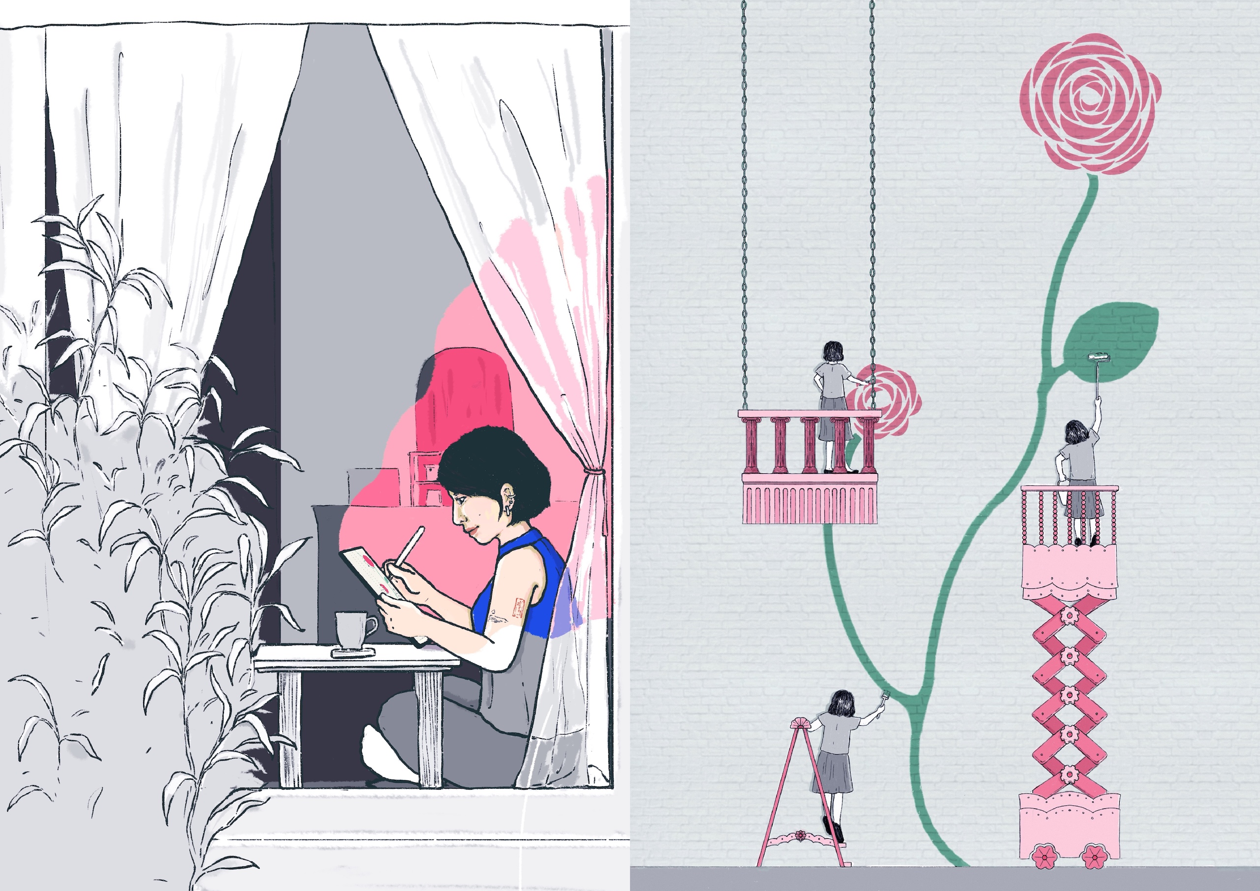 Featured Illustration 2-image panel